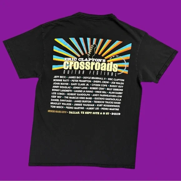 2019 Eric Clapton Crossroads Guitar Festival Tee - Picture 2 of 4